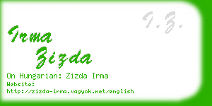 irma zizda business card